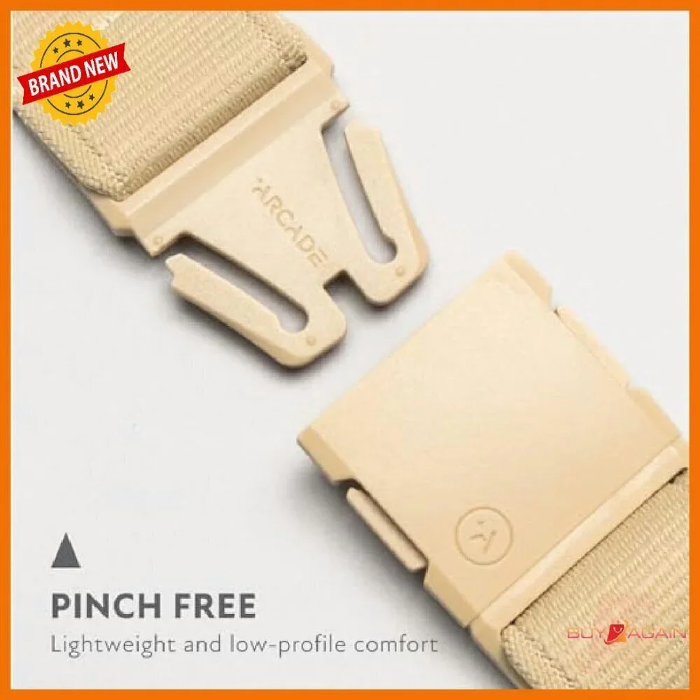Heavy Duty Stretch Belt Metal Free Buckle Machine Washable Unisex
